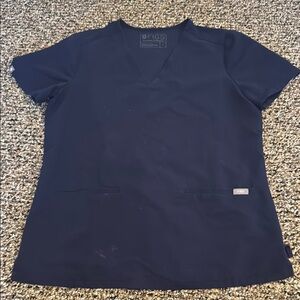 Figs Navy Blue Casma Technical Collection Top